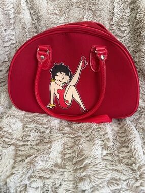 Vintage /Y2K Red Betty Boop Graphic Dome Satchel Bag w/Straps